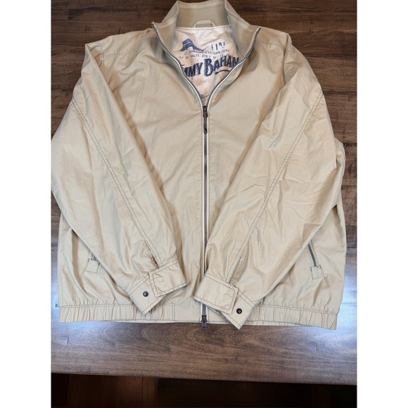 Tommy Bahama Jacket Mens Size XXL Beige Softshell